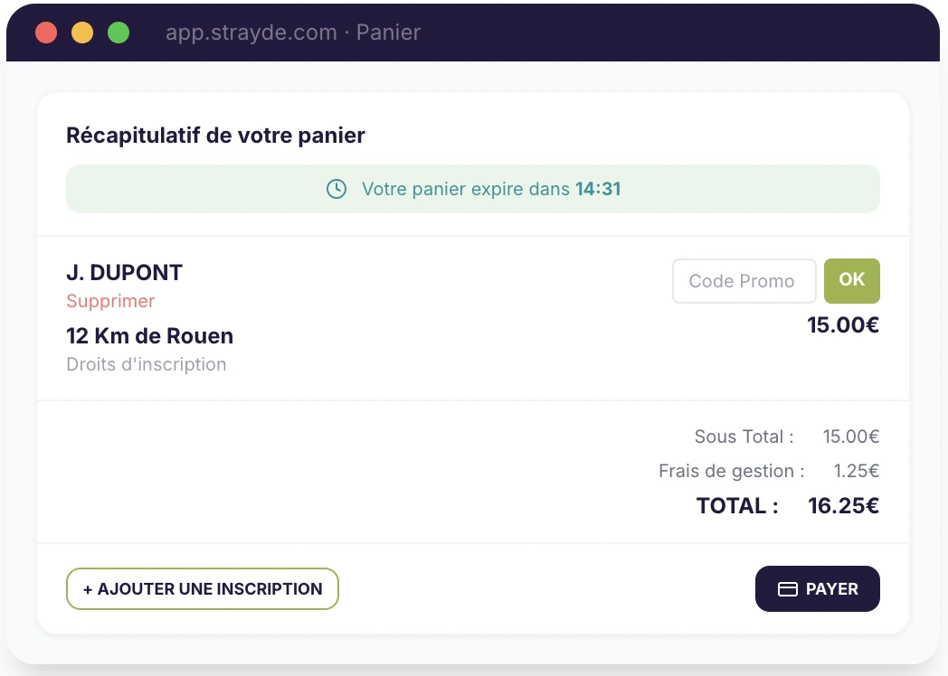Tarification transparente et paiement sécurisé